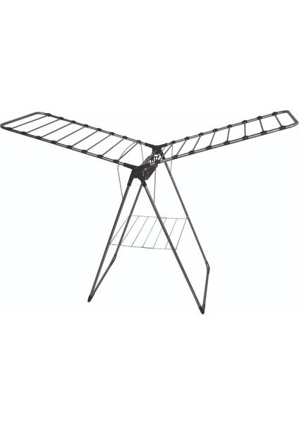 Renkli mandal ve boncuklu çamaşır kurutmalık seti, metal malzeme, siyah renk