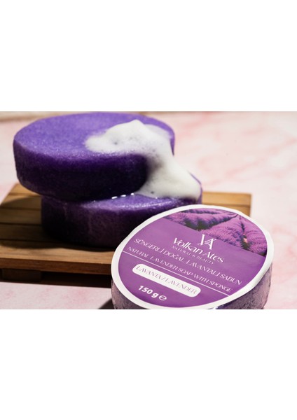 Lavanta Yağlı Süngerli Doğal Sabun 150 gr fırsatları