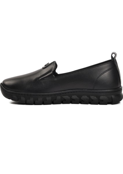 Siyah Kadın Deri Düz Rahat Günlük Ayakkabı fiyatları