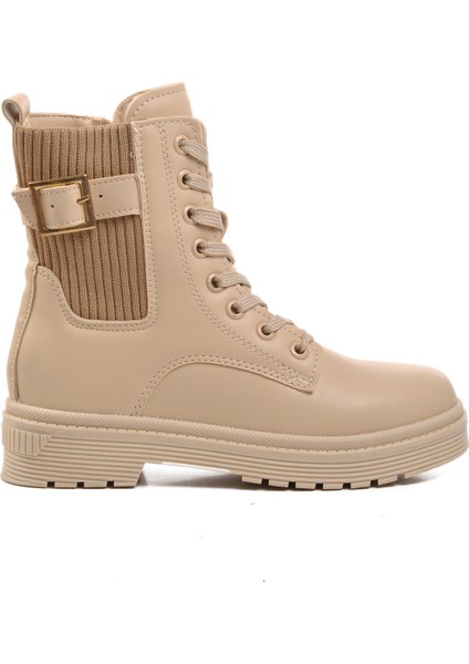 Bej Içi Polarlı Kız Çocuk Bot