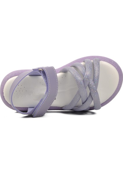 Lila Çocuk Düz Sandalet fırsatları