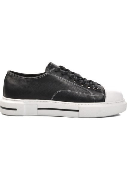Siyah Floter Beyaz Erkek Sneaker Ayakkabı