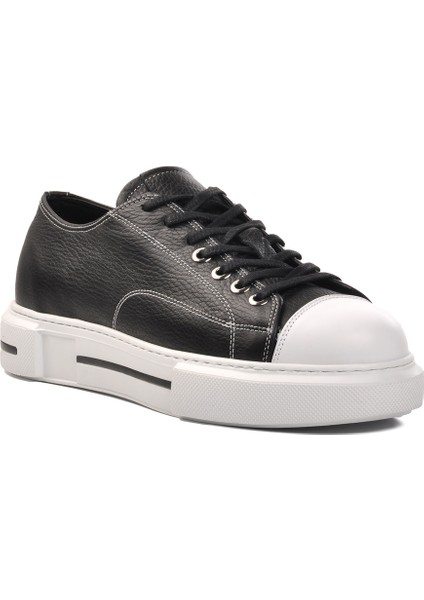 Siyah Floter Beyaz Erkek Sneaker Ayakkabı