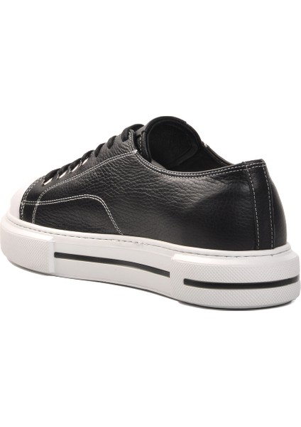 Siyah Floter Beyaz Erkek Sneaker Ayakkabı