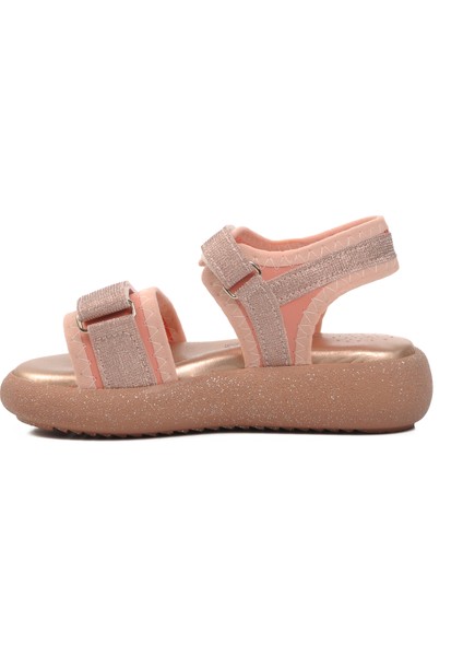 Pudra Simli Kız Çocuk Düz Sandalet fiyatları