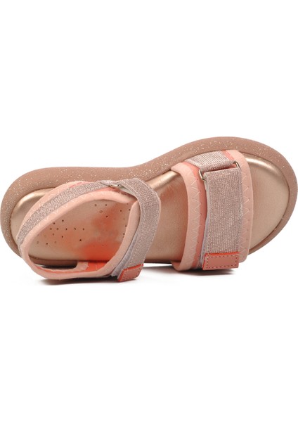 Pudra Simli Kız Çocuk Düz Sandalet fırsatları