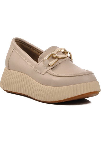 Bej Ten Cilt Kadın Düz Rahat Günlük Ayakkabı modelleri