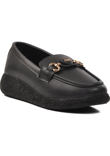 Siyah Cilt Kadın Düz Rahat Günlük Ayakkabı modelleri