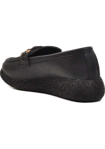 Siyah Cilt Kadın Düz Rahat Günlük Ayakkabı fırsatları