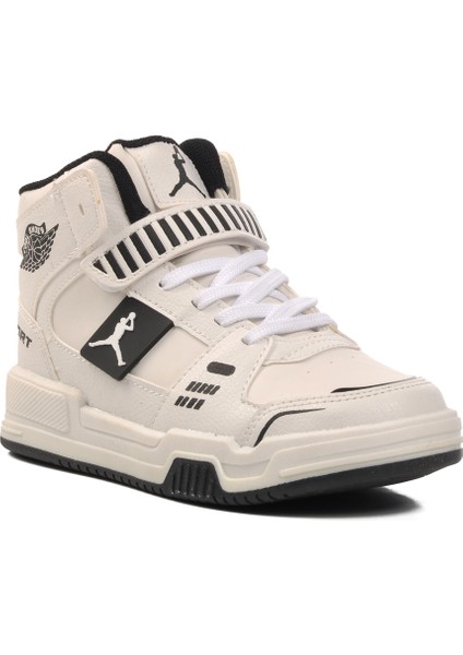 Beyaz Çocuk Uzun Boğazlı Hi Sneaker Spor Ayakkabı modelleri