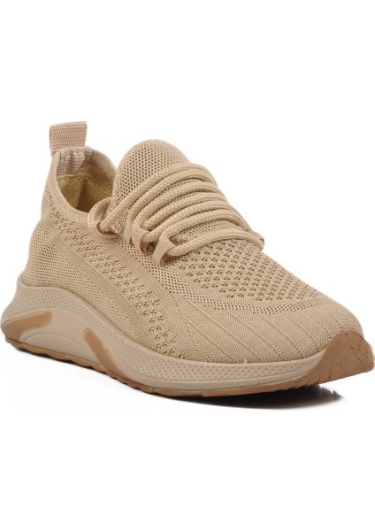 Bej Triko Hafif Unisex Spor Ayakkabı modelleri