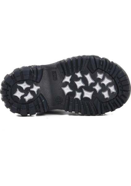 Lacivert Kot Beyaz Bebek Düz Sandalet indirimleri