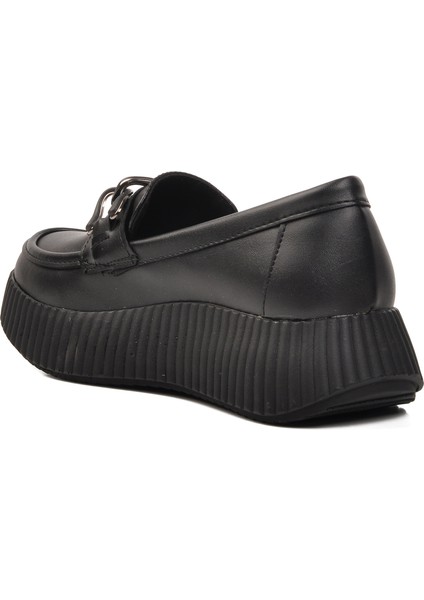 Siyah Cilt Kadın Düz Rahat Günlük Ayakkabı fırsatları