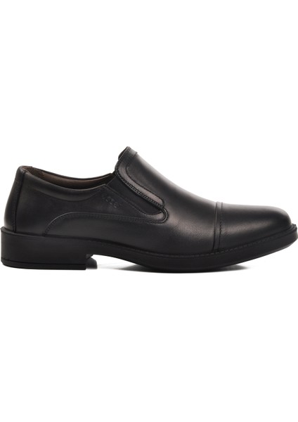 Siyah Ortopedik Deri Erkek Klasik Ayakkabı