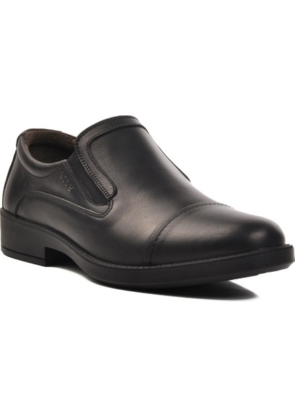 Siyah Ortopedik Deri Erkek Klasik Ayakkabı modelleri