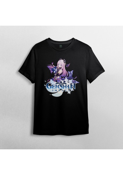 Genshin Impact Citlali Unisex %100 Pamuklu Bisiklet Yaka T-Shirt fiyatları