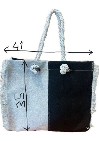 Halat Askılı Kot Omuz Çantası