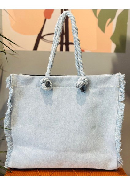 Halat Askılı Kot Omuz Çantası fiyatları