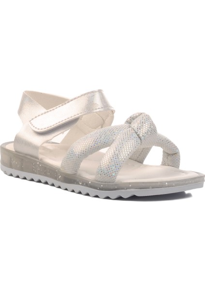 Beyaz Simli Kız Çocuk Düz Sandalet modelleri