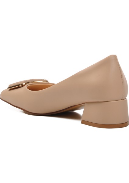 Bej Cilt Kadın Topuklu Ayakkabı fırsatları