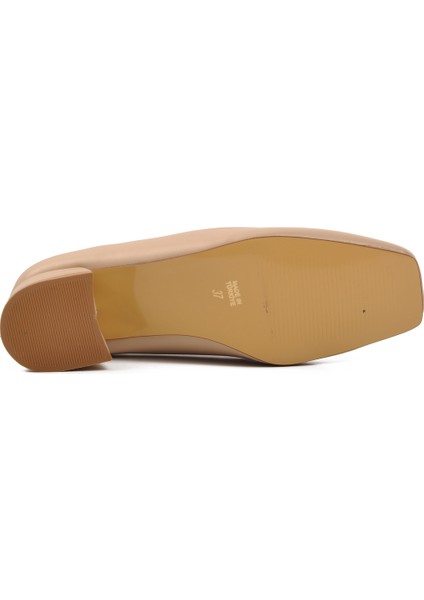 Bej Cilt Kadın Topuklu Ayakkabı indirimleri