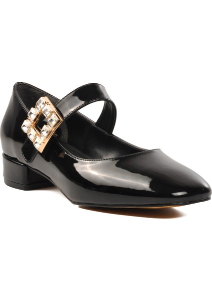 Siyah Rugan Kadın Topuklu Ayakkabı modelleri