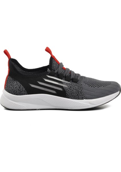 Füme Siyah Kırmızı Unisex Spor Ayakkabı