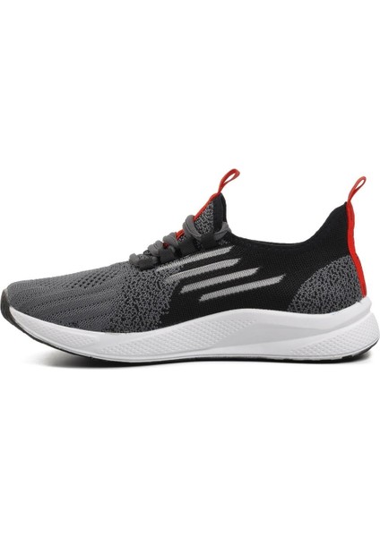 Füme Siyah Kırmızı Unisex Spor Ayakkabı