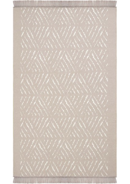Lovely Bej Kilim Makinede Yıkanabilir Çift Taraflı Akrilik Ince Banyo Balkon Mutfak Kilimi