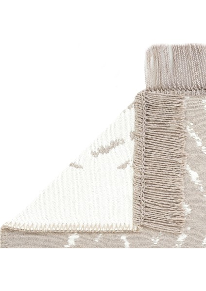 Lovely Bej Kilim Makinede Yıkanabilir Çift Taraflı Akrilik Ince Banyo Balkon Mutfak Kilimi