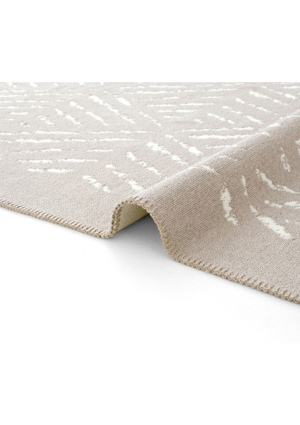 Lovely Bej Kilim Makinede Yıkanabilir Çift Taraflı Akrilik Ince Banyo Balkon Mutfak Kilimi