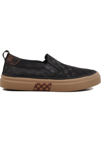 Siyah Hafif Slip-On Erkek Casual Ayakkabı