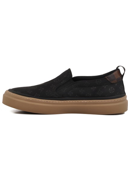 Siyah Hafif Slip-On Erkek Casual Ayakkabı