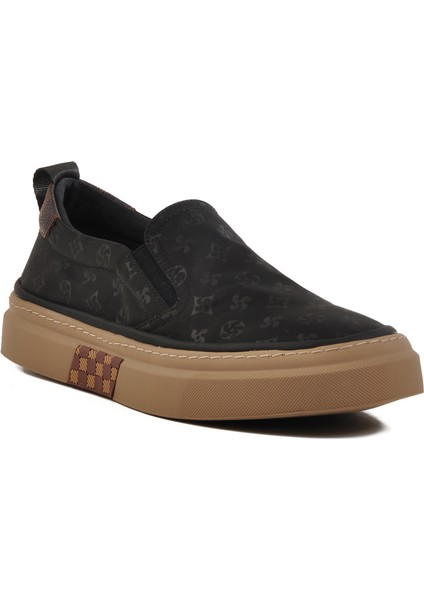 Siyah Hafif Slip-On Erkek Casual Ayakkabı