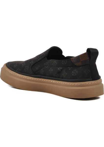 Siyah Hafif Slip-On Erkek Casual Ayakkabı