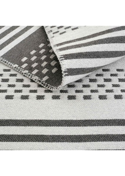 Lovely Gri Kilim Makinede Yıkanabilir Çift Taraflı Akrilik Ince Banyo Balkon Mutfak Kilimi