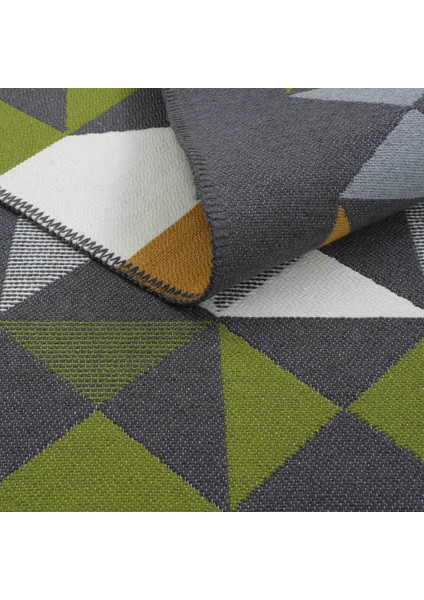 Lovely Koyu Gri Kilim Halı Çift Taraflı Makinede Yıkanabilir Yazlık Kilim Mutfak Balkon Banyo Kilimi