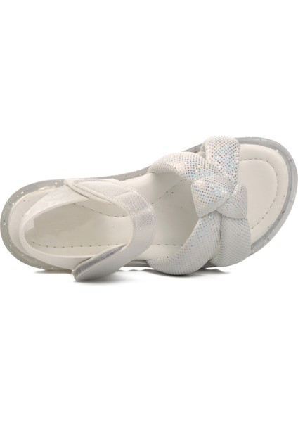 Beyaz Simli Çocuk Düz Sandalet fırsatları