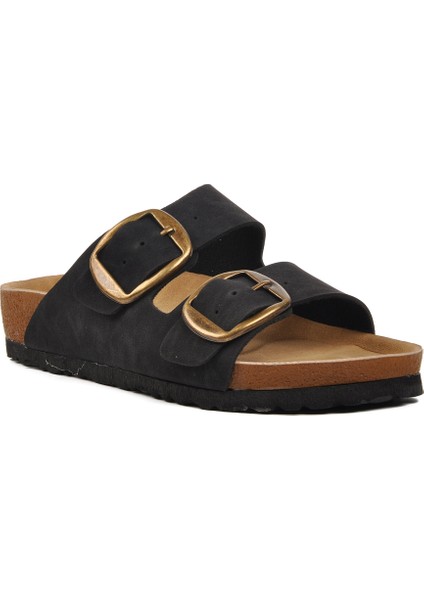 Siyah kadın Düz Terlik modelleri