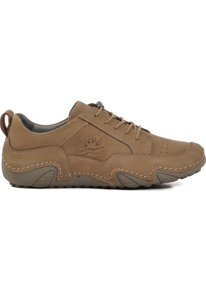 Vizon Nubuk Deri Kadın Casual Ayakkabı