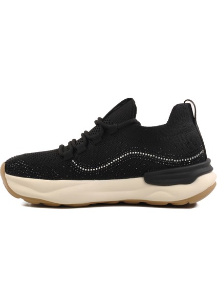 Siyah Triko Hafif Kadın Sneaker