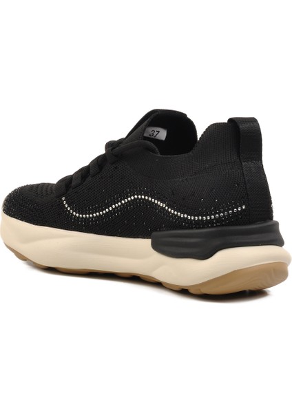 Siyah Triko Hafif Kadın Sneaker