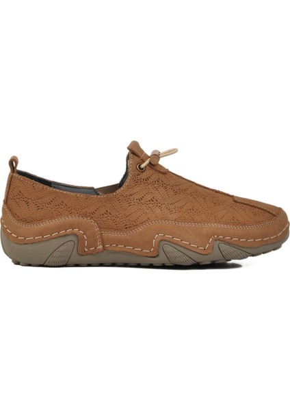 Vizon Deri Kadın Casual Ayakkabı