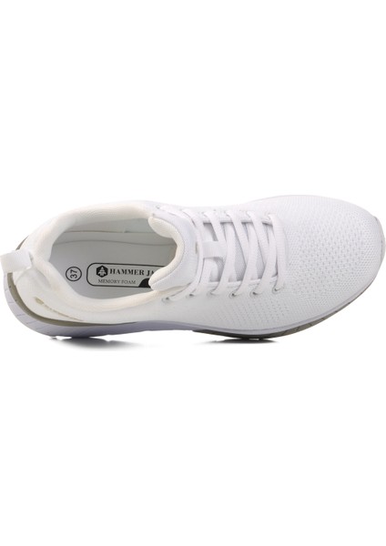 Beyaz Hafif Memory Foam Spor Ayakkabı