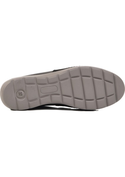 Siyah Deri Anatomik Kadın Casual Ayakkabı indirimleri