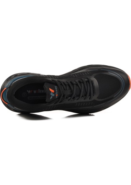 Siyah Fileli Memory Foam Erkek Spor Ayakkabı