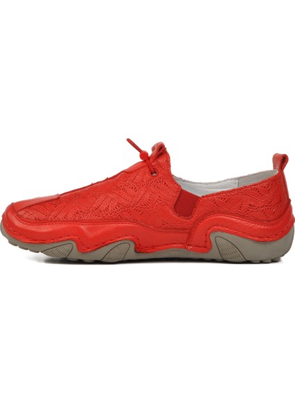Kırmızı Deri Kadın Casual Ayakkabı fiyatları