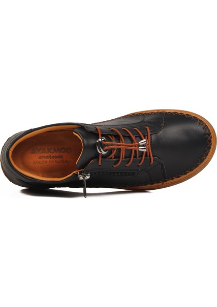 Siyah Deri Kadın Günlük Ayakkabı fırsatları