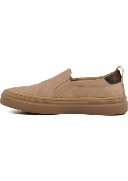 Bej Hafif Slip-On Erkek Casual Ayakkabı