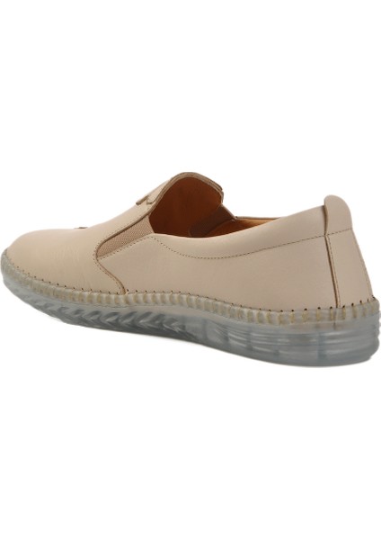 Bej Deri Kadın Casual Ayakkabı fırsatları